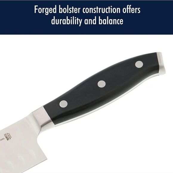 Henckels Premio Forged 7" Hollow Edge Santoku Knife - Picture 7 of 13